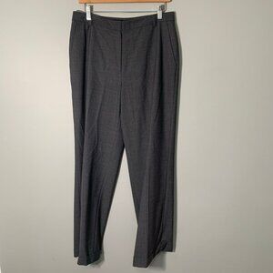 Brooks Brothers 346 stretch wool blend straight leg cuffed career dress pants